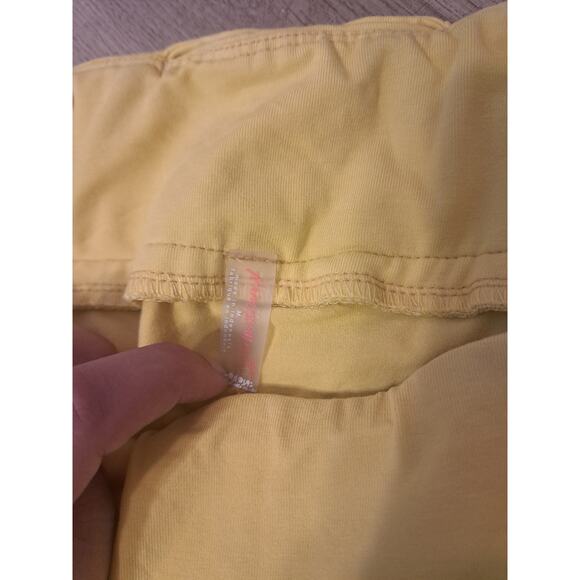 Free People Yellow High Waist Legging Flare Ankle Sz M - Picture 6 of 6